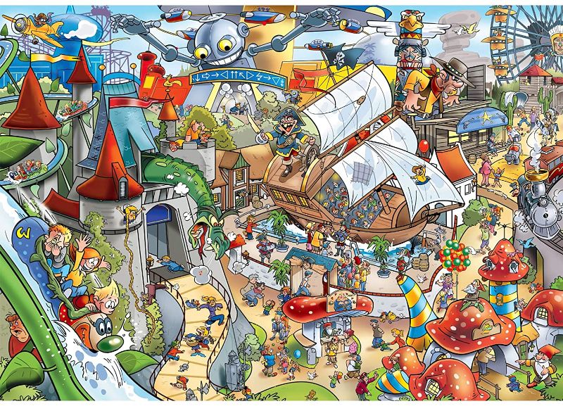 Photo 1 of 1000 Pieces Puzzle of Adult, Amusement Park, Wooden Puzzle 20.5 X 15 inch?52 X 38cm?
