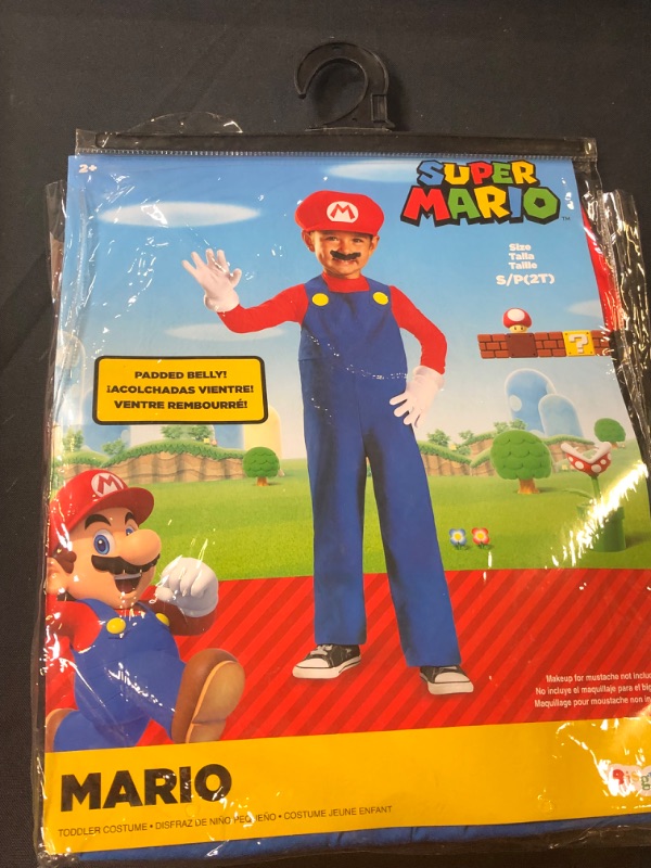 Photo 2 of Nintendo Super Mario Brothers Mario Boys Toddler Costume, Small/2T
