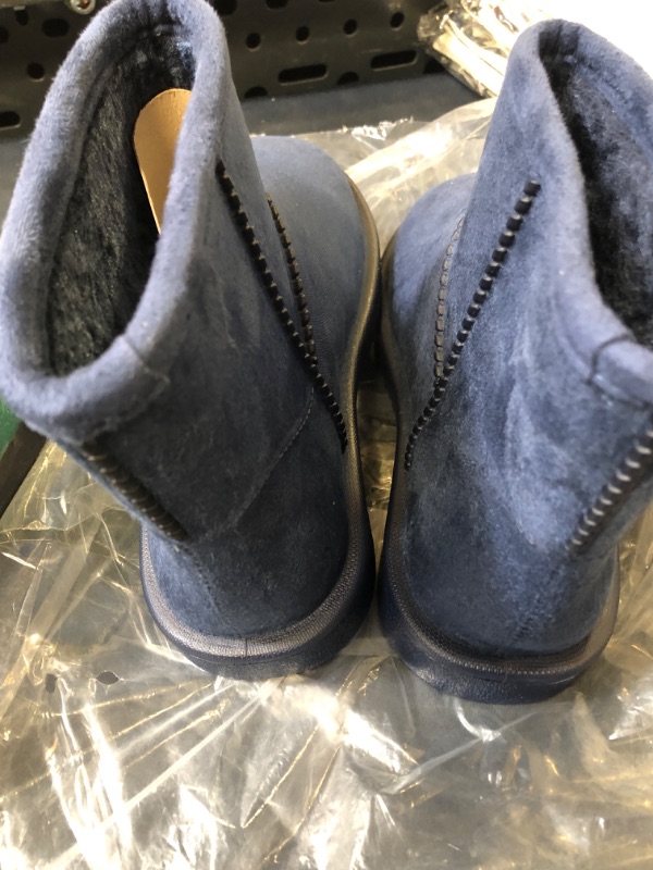 Photo 3 of womens size large navy suede boots 