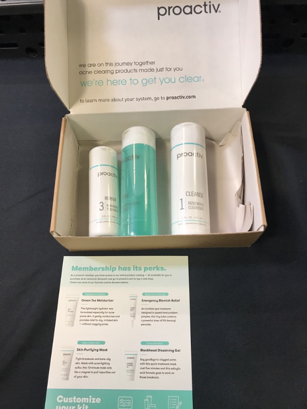 Photo 3 of Proactiv 3 Step Acne Treatment - Benzoyl Peroxide Face Wash, Repairing Acne Spot Treatment for Face and Body, Exfoliating Toner - 90 Day Complete Acne Skin Care Kit
