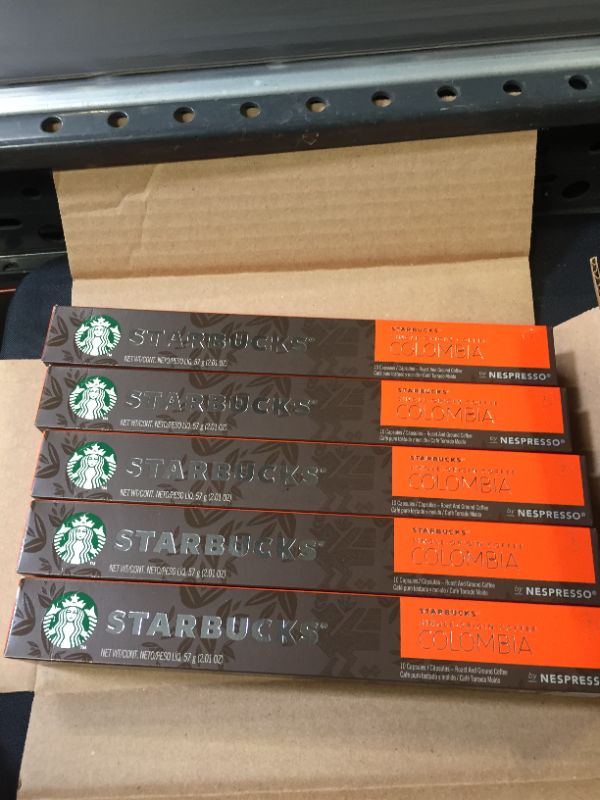 Photo 1 of Starbucks by Nespresso, Single-Origin Colombia (50-count single serve capsules, compatible with Nespresso Original Line System)EXP 11/03/2021
