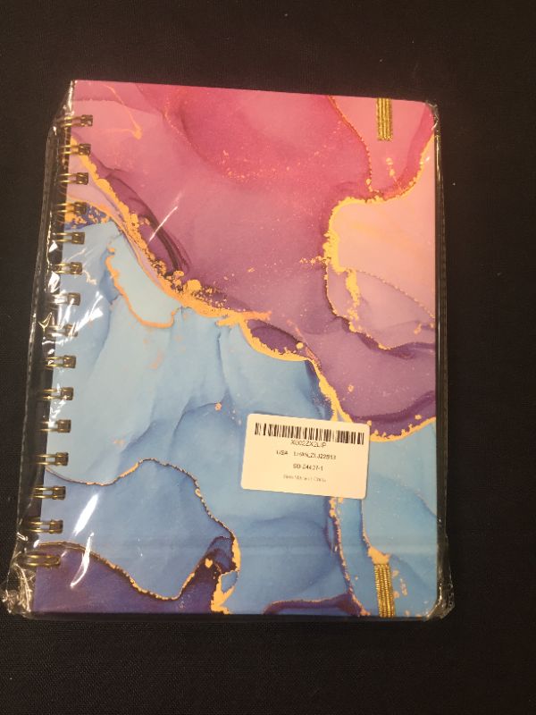 Photo 2 of 2022-2023 Planner - 2022-2023 Academic Weekly Monthly Planner with Tabs, 6.3" x 8.4", July 2022 - June 2023, Hardcover with Back Pocket + Thick Paper + Twin-Wire Binding - Pink Purple Marble
