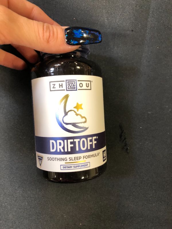 Photo 1 of Zhou Drift Off Premium Sleep Aid with Valerian Root, Melatonin, GABA & Tryptophan | Sleep Well, Wake Refreshed | 30 Servings, 60 Veggie Caps
