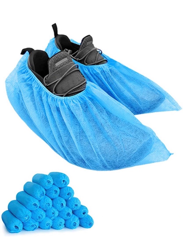 Photo 1 of 200 Packs Shoe Covers Disposable Non Slip, LyncMed Durable Shoe Cover Booties Covers ?Large Size,Fit most of People))