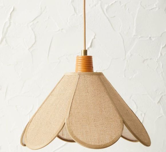 Photo 1 of Burlap Petal Ceiling Pendant - Opalhouse designed with Jungalow
