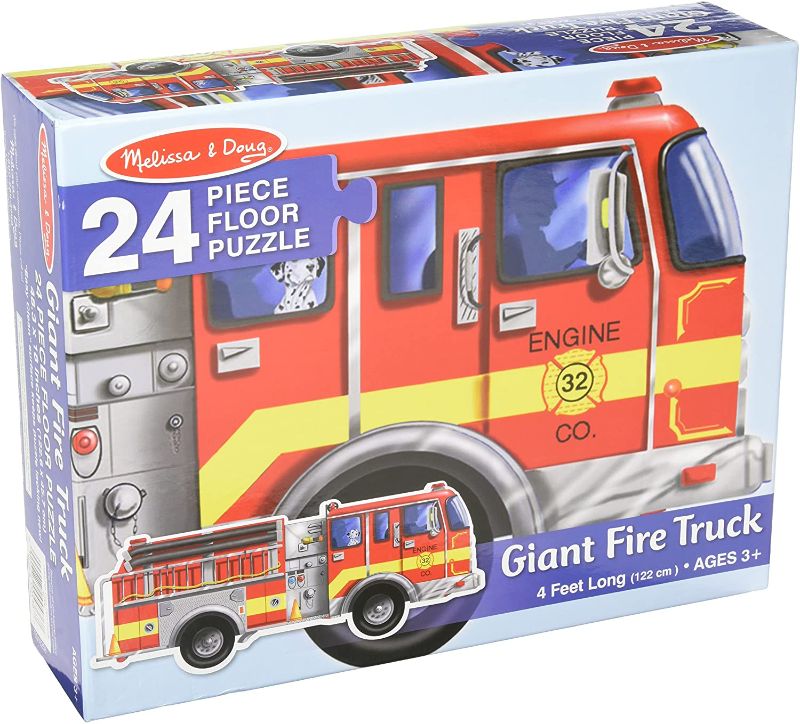 Photo 1 of 
MELISSA & DOUG FLOOR PUZZLE GIANT FIRE TRUCK, 24piece (4Feet long)