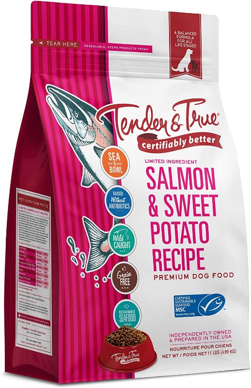 Photo 1 of 
Tender & True Salmon & Sweet Potato Recipe Dog Food exp 1/22