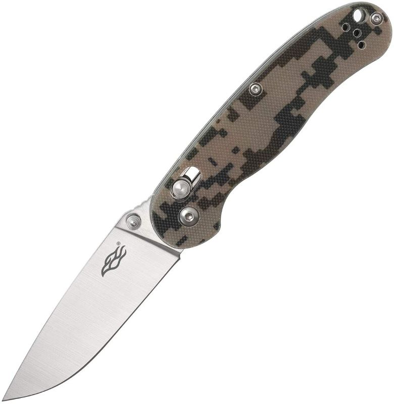 Photo 1 of 
GANZO Firebird Folding Pocket Knife FB727S-CA G10 Handle with Clip 440C Stainless Steel Blade Hunting Fishing Outdoor EDC Knife (Camouflage)