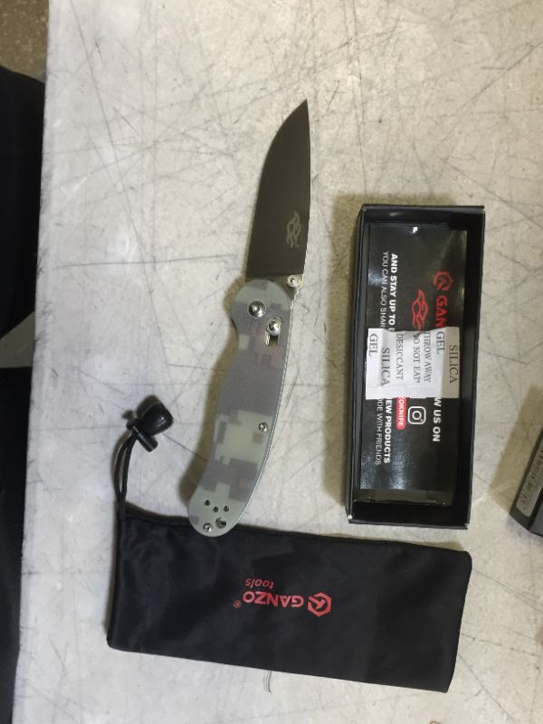 Photo 1 of 
GANZO Firebird Folding Pocket Knife FB727S-CA G10 Handle with Clip 440C Stainless Steel Blade Hunting Fishing Outdoor EDC Knife (Camouflage)