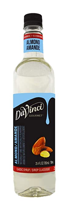 Photo 1 of Davinci Gourmet 13291 Davinci Classic Flavor Syrup - 750Ml Plastic Bottle Almond  exp date 11-2022