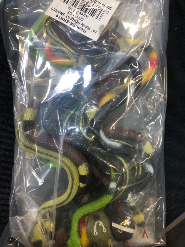 Photo 3 of Fun Scary 14 Inch Assorted Big Rainforest Snakes - 12 Count 
