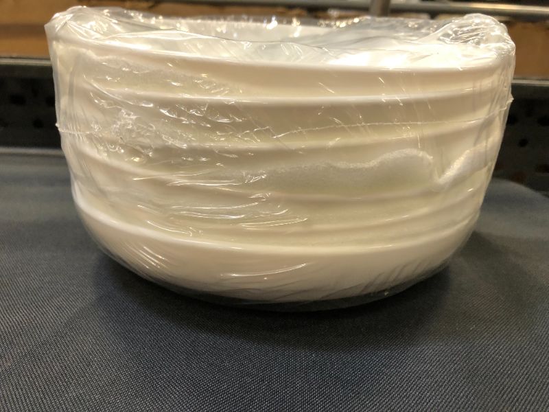 Photo 1 of AVLA 6 Pack Pasta Bowls, 18 Ounces Salad Serving Bowls Soup Bowls Set, 7.8 Inch Pasta Plates and Bowls Set, Wide and Flat, Microwave and Dishwasher Safe, White----factory sealed