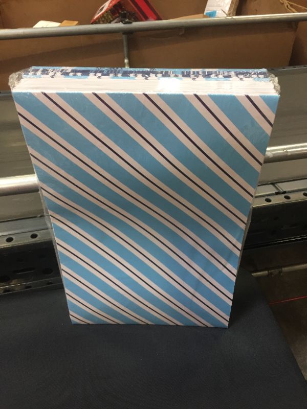 Photo 4 of Hallmark Christmas Design Shirt Boxes, Snowy Blue (12-Pack) Snowflakes, Stripes, Sweater Pattern, Reindeer