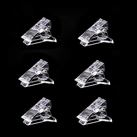 Photo 1 of 6 Pcs Quick Building Polygel Nail Clips, UV LED Gel Nail Extension Nail Clips for Manicure and Nail Art  7bags of 6---42count