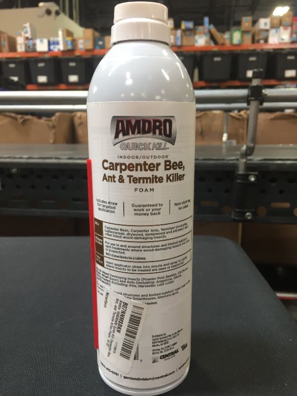 Photo 2 of Amdro Quick Kill Carpenter Bee, Carpenter Ant & Termite Killer Foam; 18 oz.