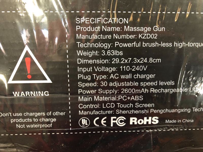 Photo 1 of Massage Gun Deep Tissue, Massage Muscle Therapy Gun for Athletes,30 Speed 10 Types of Massage Heads, Hand Held Body Deep Muscle Massager for Muscle Neck Back Shoulder (Black)