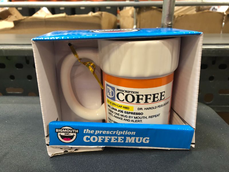 Photo 3 of BigMouth Inc. The Prescription Coffee Mug – Hilarious 12 oz Ceramic Coffee Cup in the Shape of a Pill Bottle – Perfect for Home or Office, Makes a Great Gift