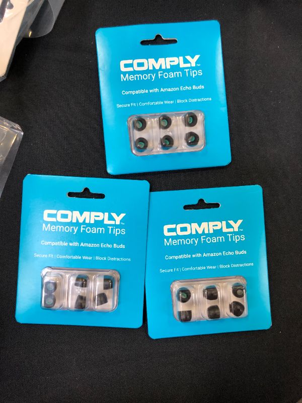 Photo 4 of Comply Memory Foam Tips – for Use with Amazon Echo Buds (Large, 3 Pairs) ---9 counts