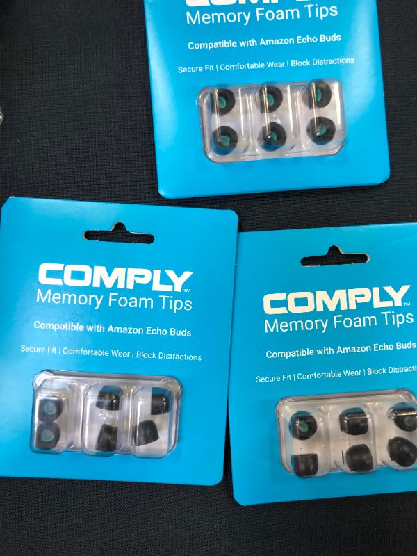 Photo 5 of Comply Memory Foam Tips – for Use with Amazon Echo Buds (Large, 3 Pairs) ---9 counts