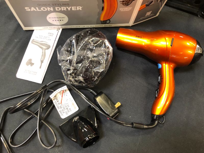 Photo 2 of INFINITIPRO BY CONAIR 1875 Watt Salon Performance AC Motor Styling Tool/Hair Dryer, Orange