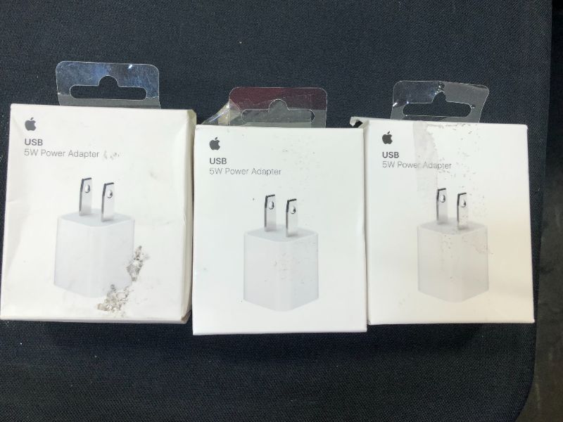 Photo 2 of Apple 5W USB Power Adapter-3 pack