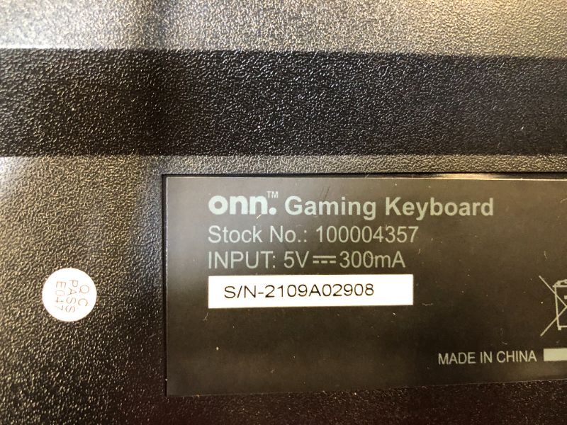 Photo 4 of ONN RGB Mechanical Gaming Keyboard 104 Keys With Magnetic Arm Rest