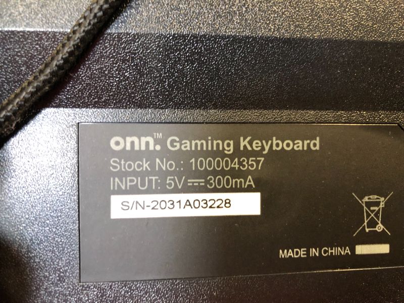 Photo 3 of ONN RGB Mechanical Gaming Keyboard 104 Keys With Magnetic Arm Rest---