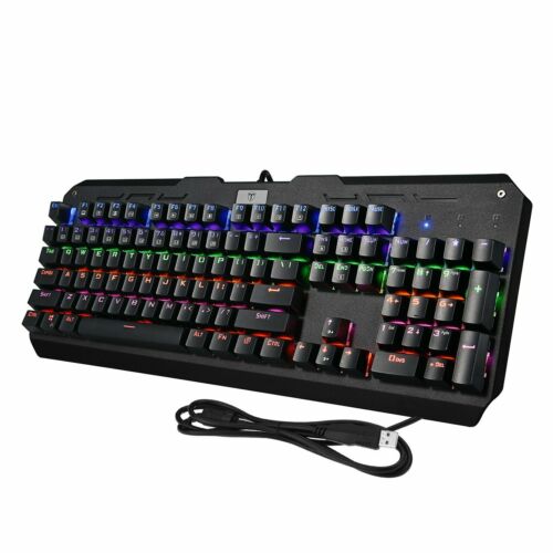 Photo 1 of ONN RGB Mechanical Gaming Keyboard 104 Keys With Magnetic Arm Rest