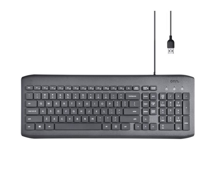 Photo 1 of Surf Onn 100009052 USB Wired Full-size Computer Keyboard, 104-Keys, 5 ft cord