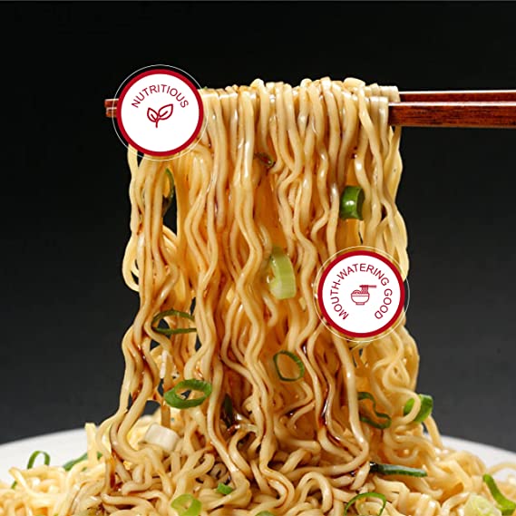 Photo 1 of A-Sha Healthy Ramen Noodles - Original Sauce Pack Included, Thin Size Tainan Noodles - Large 12 Packs (3.35 oz each Pack) BB - April 2022
