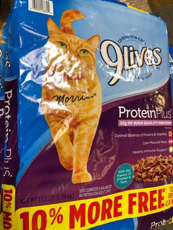 Photo 2 of 9Lives Protein Plus Dry Cat Food Bonus Bag, 13.2Lb BB - APR 2022