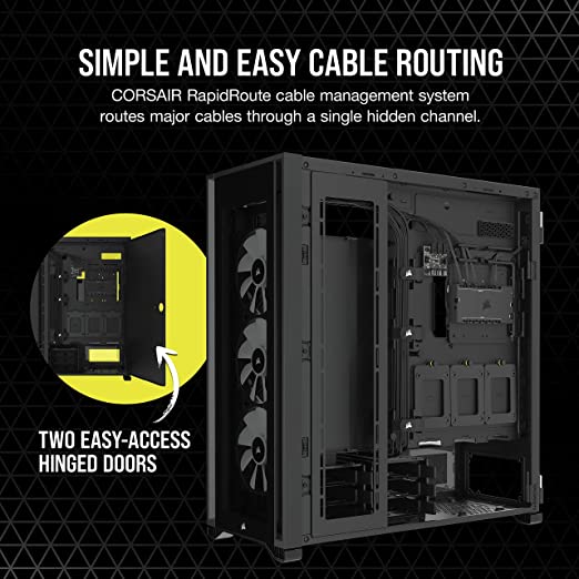 Photo 1 of CORSAIR iCUE 7000X RGB Full-Tower ATX PC Case ONLY ,Black---SOLD BY PARTS