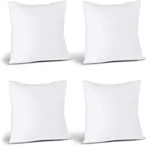 Photo 1 of 4 COUNT WHITE PILLOWS - 18X18