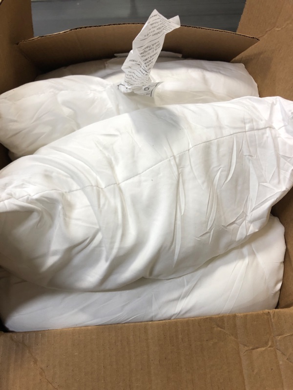 Photo 2 of 4 COUNT WHITE PILLOWS - 18X18