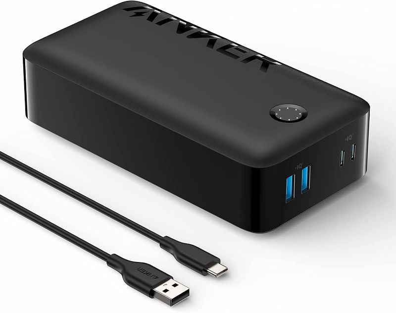 Photo 1 of Anker Portable Charger, 347 Power Bank (PowerCore 40K), 40,000mAh 30W Battery Pack with USB-C High-Speed Charging, for MacBook, iPhone, Samsung Galaxy, iPad, and More
