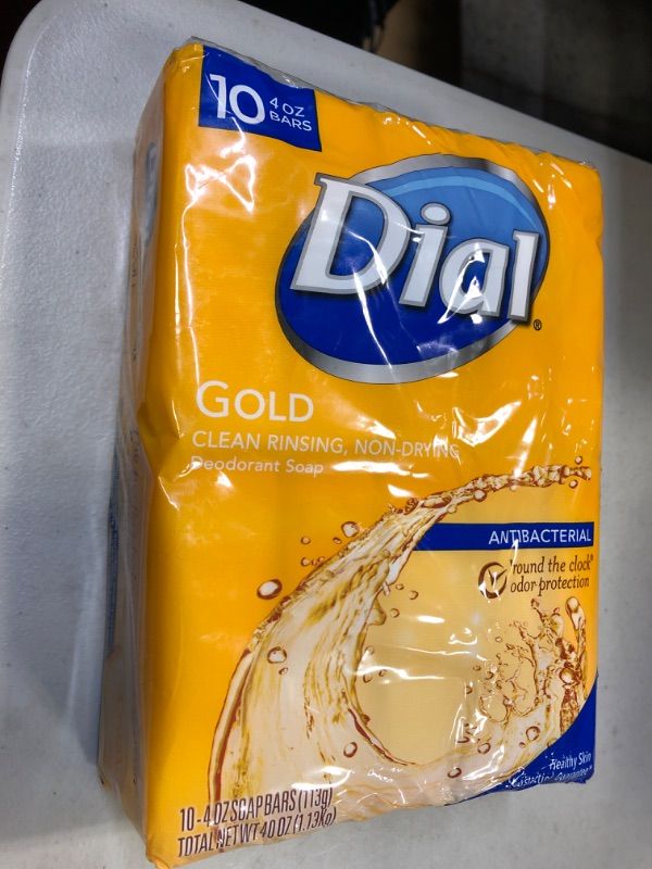 Photo 2 of Dial Antibacterial Deodorant Bar Soap, Gold, 4 Ounce, 10 Bars