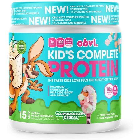 Photo 1 of  2 CT Kids Complete Protein Marshmallow Cereal 10.9 Oz (309 G) Yeast Free by Obvi- SEALED BEST BY 5/01/23
