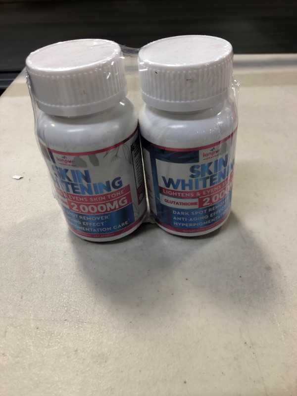 Photo 2 of 2 Pack Glutathione Whitening Pills - Help with Dark Spots, Scars, Uneven Skin Tone, Pigmentation - Anti-Aging Support - Skin Lightening Pills with 2,000 mg Glutathione - 120 Glutathione Pills