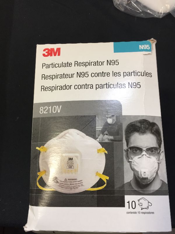 Photo 2 of 3M 8210V Valved Respirator Mask 10/box
