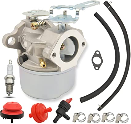 Photo 1 of 640084B Carburetor Snow Blower Carburetor Carb Compatible for Tecumseh 5HP MTD 632107A 632107 640084 640084A Toro 521 Snow Blower HSSK40 HSSK50 HS50 LH195SA - for 640084B Snow Blower Carburetor
