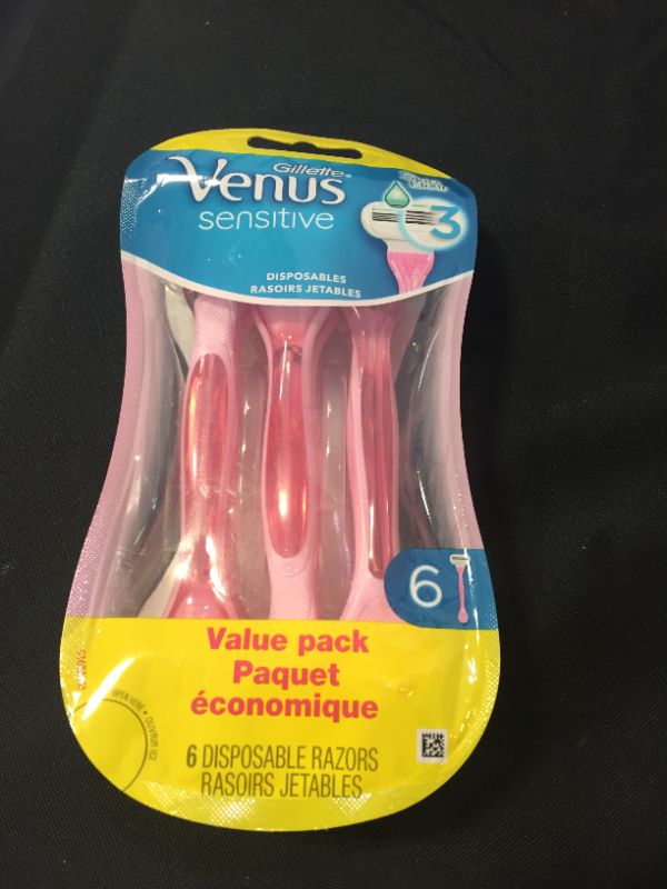 Photo 2 of Gillette Venus Sensitive Women's Disposable Razors - 6 Pack
