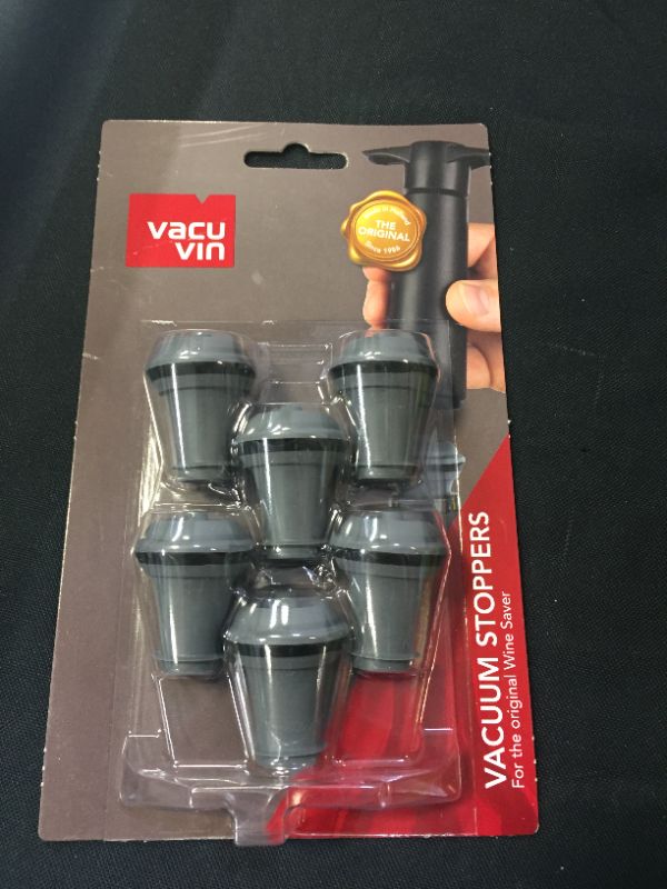 Photo 2 of Vacu Vin Wine Saver Vacuum Stoppers Set of 6 – Grey
