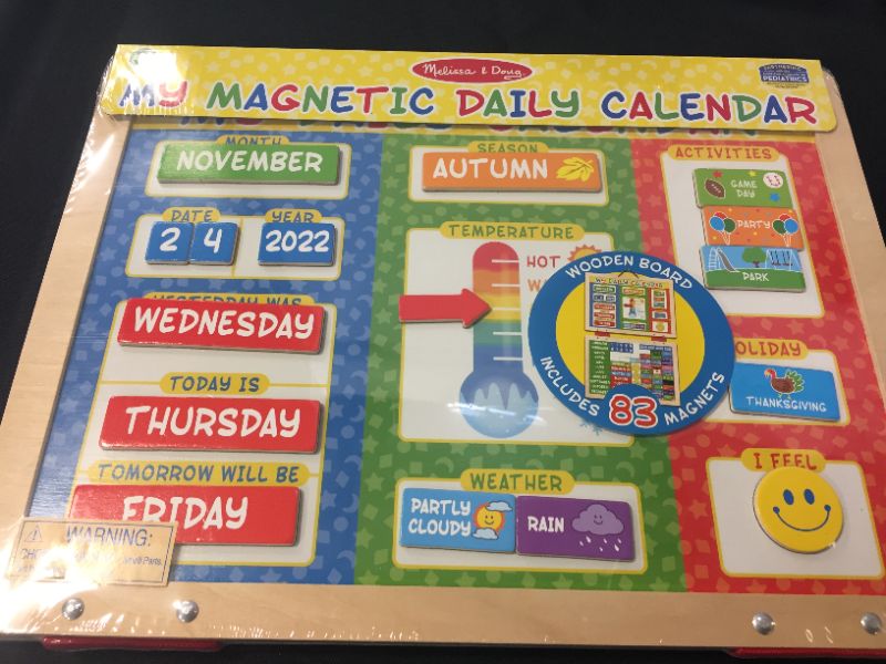 Photo 2 of Melissa & Doug My First Daily Magnetic Calendar
