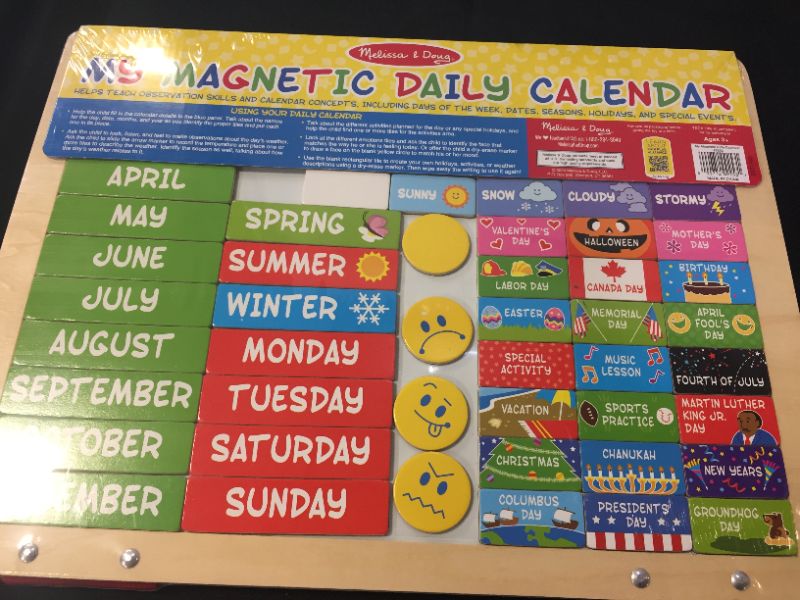 Photo 3 of Melissa & Doug My First Daily Magnetic Calendar
