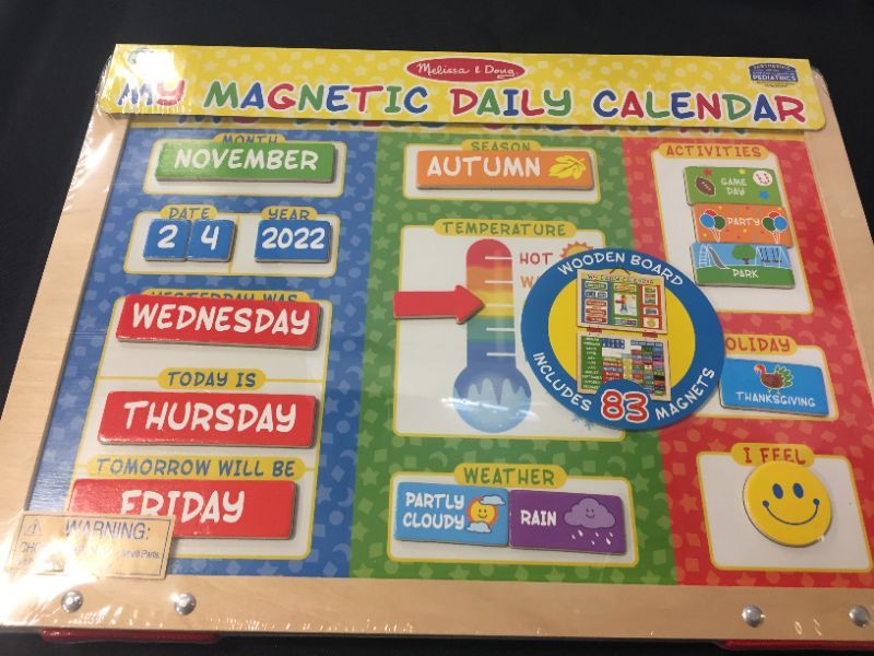 Photo 3 of Melissa & Doug My First Daily Magnetic Calendar
