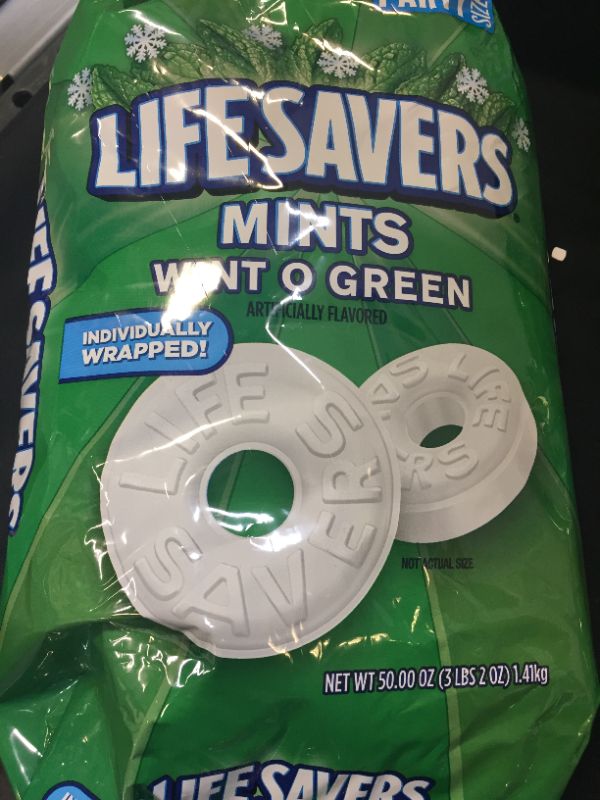 Photo 1 of LifeSavers Mints, Hard Wint-O-Green, 50oz Bag ---- EXP 09/2022
