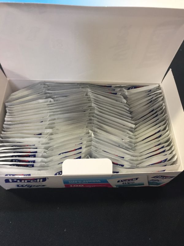 Photo 2 of Purell Premoistened Sanitizing Hand Wipes,Fragrance Free, 100/Box ---- exp 09/2023
