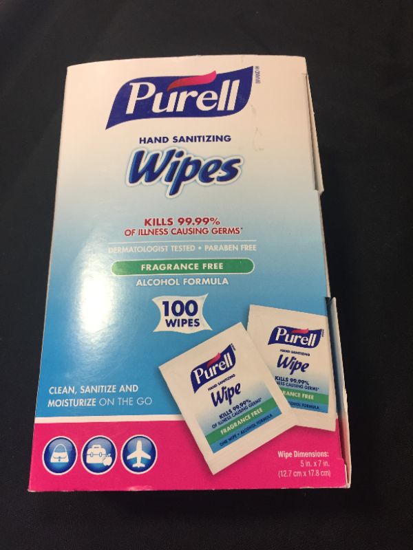 Photo 3 of Purell Premoistened Sanitizing Hand Wipes,Fragrance Free, 100/Box ---- exp 09/2023
