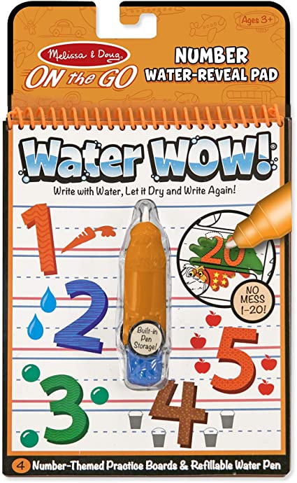 Photo 1 of Melissa & Doug On the Go Water Wow! Reusable Water-Reveal Activity Pad - Numbers -- 2 pack 
