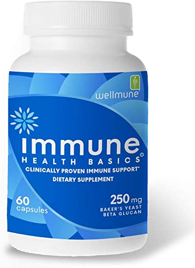 Photo 1 of Immune Health Basics - Wellmune Beta Glucan Supplement - 250 Milligrams - 60 Count Vegetarian Capsules - Immunity Support Booster ---- EXP 04/2026
